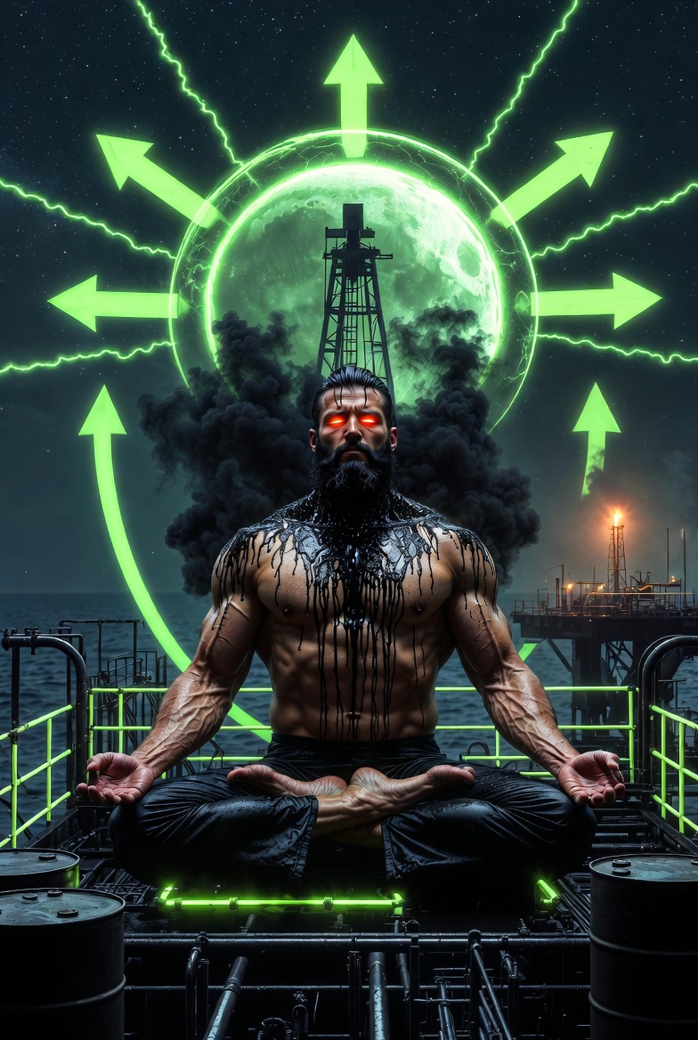 OILCHAD_'s tweet photo. No utility? No whitepaper? Perfect. $OILCHAD runs on pure sigma oil baron energy and it’s pumping🛢️🦾😎📉📊🎇🧨🌑 https://t.co/fuqz0ss1w7