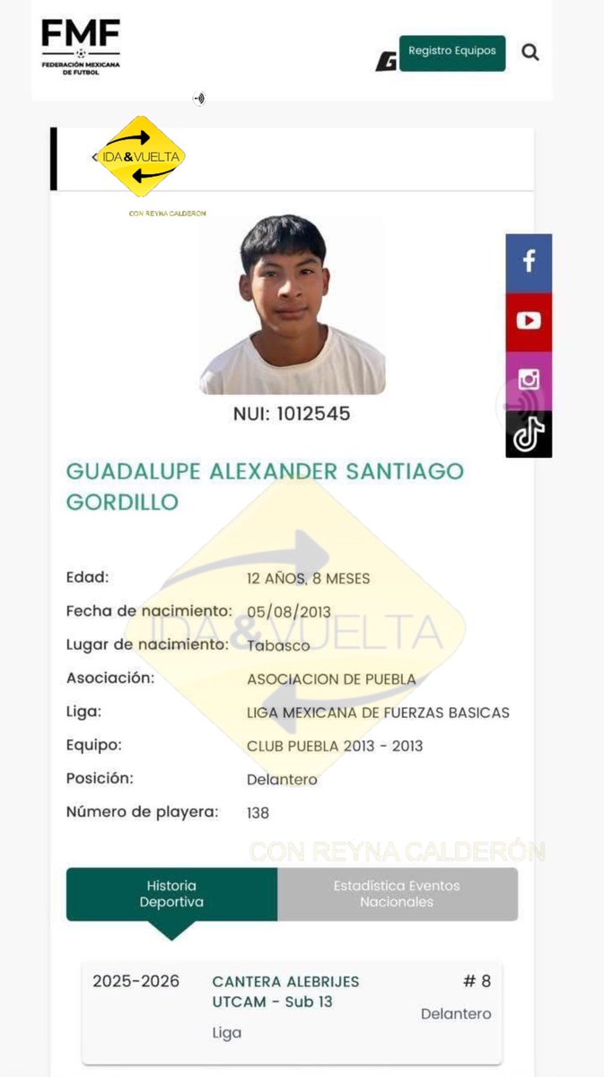 ReynaCaldern06's tweet photo. TALENTO DE LA UTCAM DA EL SALTO AL FÚTBOL PROFESIONAL
El rector de la #UniversidadTecnológicadeCampeche, #JosédelCarmenDíazMartínez, informó que un joven canterano de #Alebrijes #UTCAM se incorporó a las fuerzas básicas del Club Puebla, para proyectar talento a nivel #nacional. https://t.co/hTfWaQoMDG
