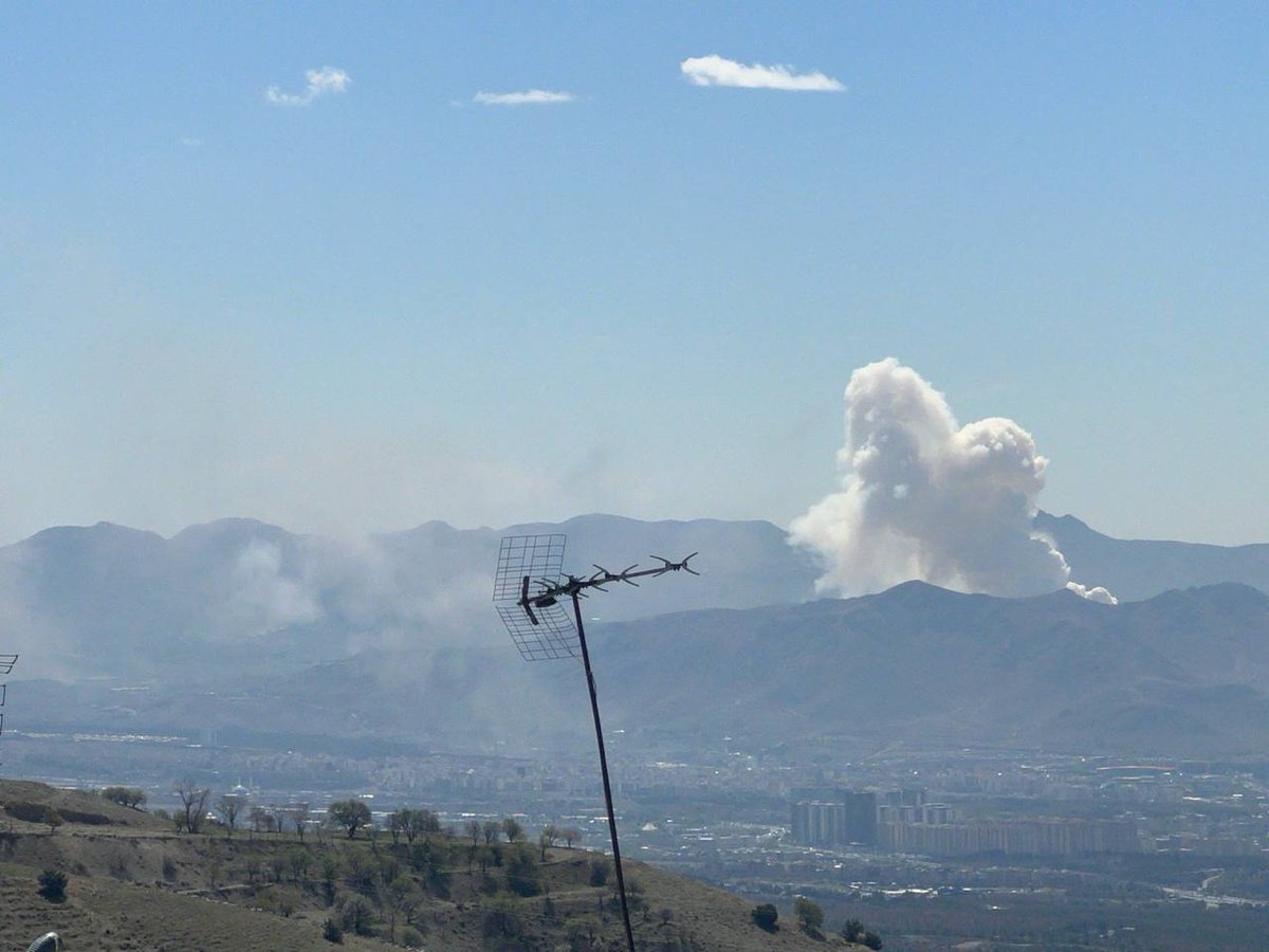 BabakTaghvaee1's tweet photo. BREAKING: Israeli and U.S. air forces are now heavily bombing Tehran, capital city of Iran. The left image shows multiple explosions in Shahrake Gharb, western Tehran, while the right image shows explosions targeting Iranian defense infrastructure in Khojir and Parchin, east of Tehran.

Today (April 7, 2026), between 10:15 and 10:35 AM, a coordinated multi-axis wave of airstrikes targeted Tehran.

At 10:15–10:20, around 14 cruise missiles were reported flying from Shahriar toward Tehran from west to east.

At 10:28, at least 7 cruise missiles passed at low altitude over Tehran Bazaar. Approximately 3 minutes later, multiple explosions were heard. At the same time, 2 explosions and air defense activity were reported in Sadeghiyeh.

At 10:29–10:30, the main strike wave began. In Shahrake Gharb and Saadat Abad, 5–6 explosions were reported along with multiple additional detonations described as severe. In Amirabad Shomali, one very heavy close-range explosion occurred. In central Tehran, including Moniriyeh and the Republic–Navab axis, fighter jets were flying at extremely low altitude while air defense systems were actively firing.

At 10:30, across western and central Tehran, including Sadeghiyeh, Gisha, Shadabad, and District 18, more than 10 missiles were observed passing overhead followed by delayed explosions. In Selsabil, more than 10 missile sounds were reported. Two large explosions were reported near Imam Sadegh University.

At the same time, in eastern Tehran, including Piroozi, Nabard, and Abu Zar, 10–12 explosions were reported following visible incoming missiles from the west. Low-flying jets were repeatedly maneuvering and striking targets.

Between 10:30 and 10:32, jets were observed flying at very low altitude over Tehransar, Mehrabad Airport, and eastern districts. Explosions and air defense engagement were reported across the city.

Between 10:31 and 10:33, additional heavy explosions occurred in Shahrake Gharb and Saadat Abad, including at least 4 more blasts. Tehransar reported explosions alongside very low aircraft passes. Central Tehran continued to experience explosions and active air defense fire.

By 10:33–10:35, explosions continued across Tehran, while strikes were also confirmed in Khojir and Parchin, indicating simultaneous targeting of strategic military infrastructure east of the city.

#OperationEpicFury #OperationLionsRoar