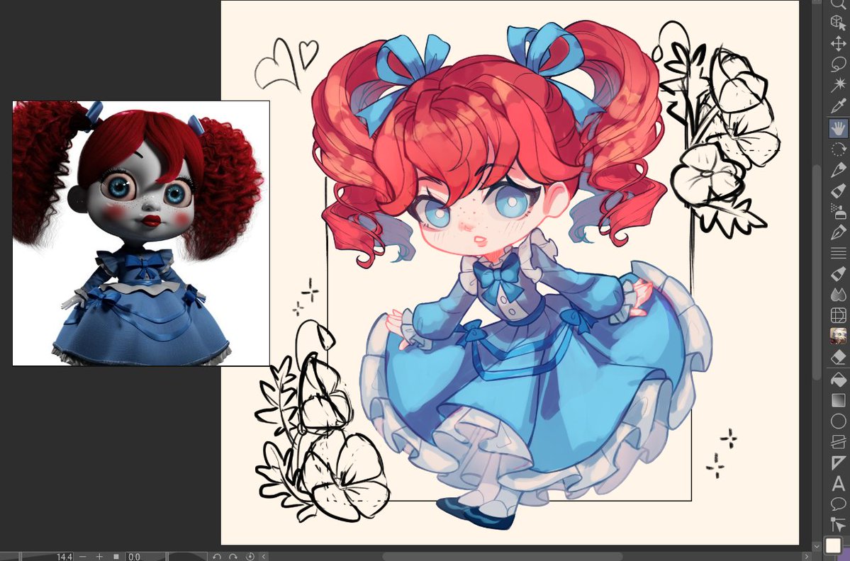 My favourite part of colouring is painting everything very roughly ✨