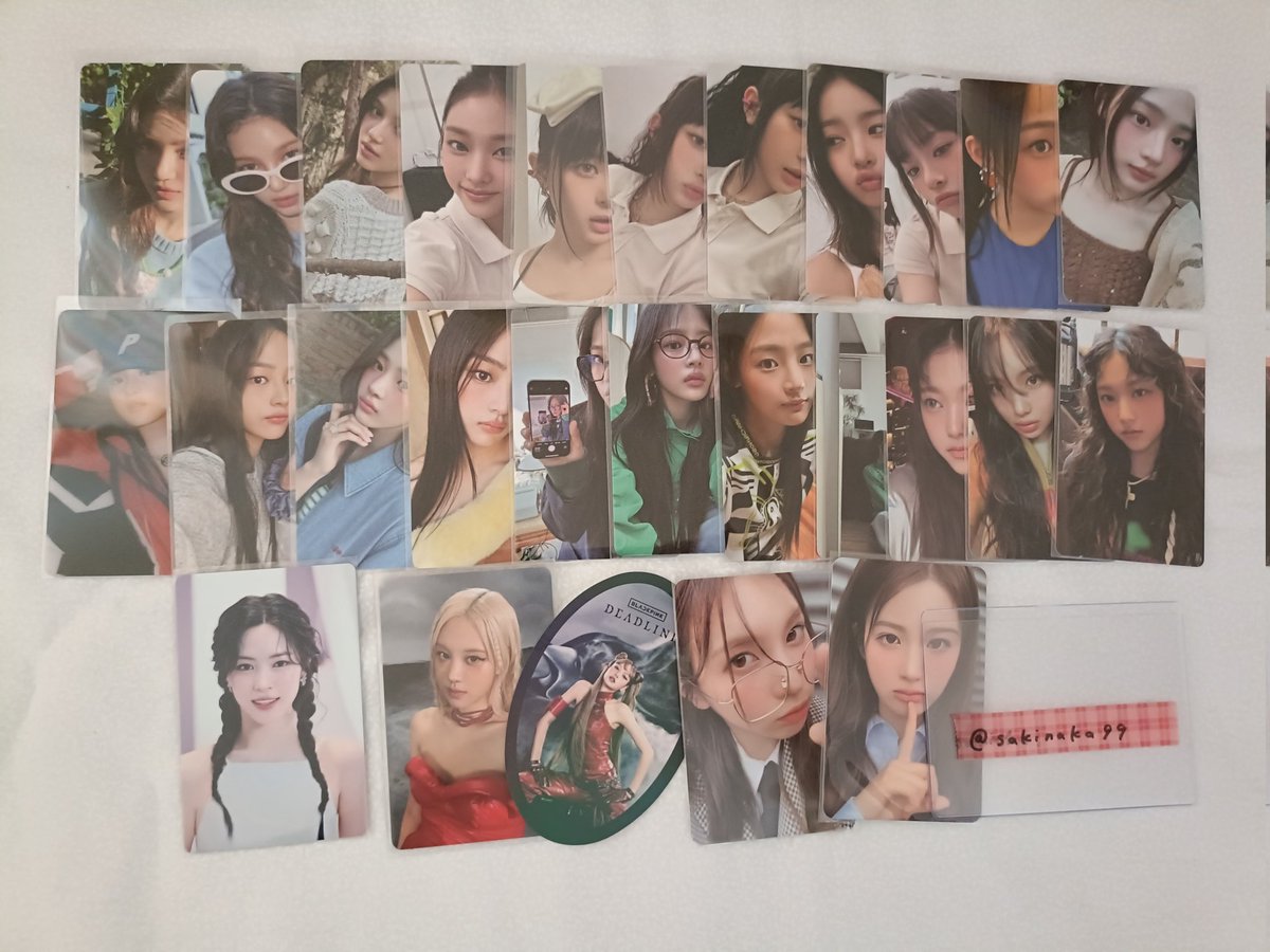 sakinaka99's tweet photo. トレカ交換 交換 トレカ kpop

譲　画像 
(BLACKPINK Newjeans ITZY NMIXX TWICE SEVENTEEN)

求　買取(paypay)
トレカ卒のため破格◎です
交換→BLACKPINK　aespa
ご気軽にリプしてください https://t.co/nu8k1NpX46