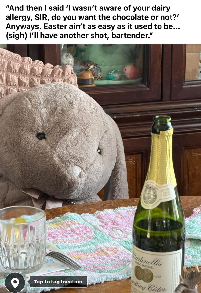 vtress29's tweet photo. Please enjoy this unintentionally funny photo my daughter took on Easter along with my added caption. https://t.co/x0KbRvrRVB
