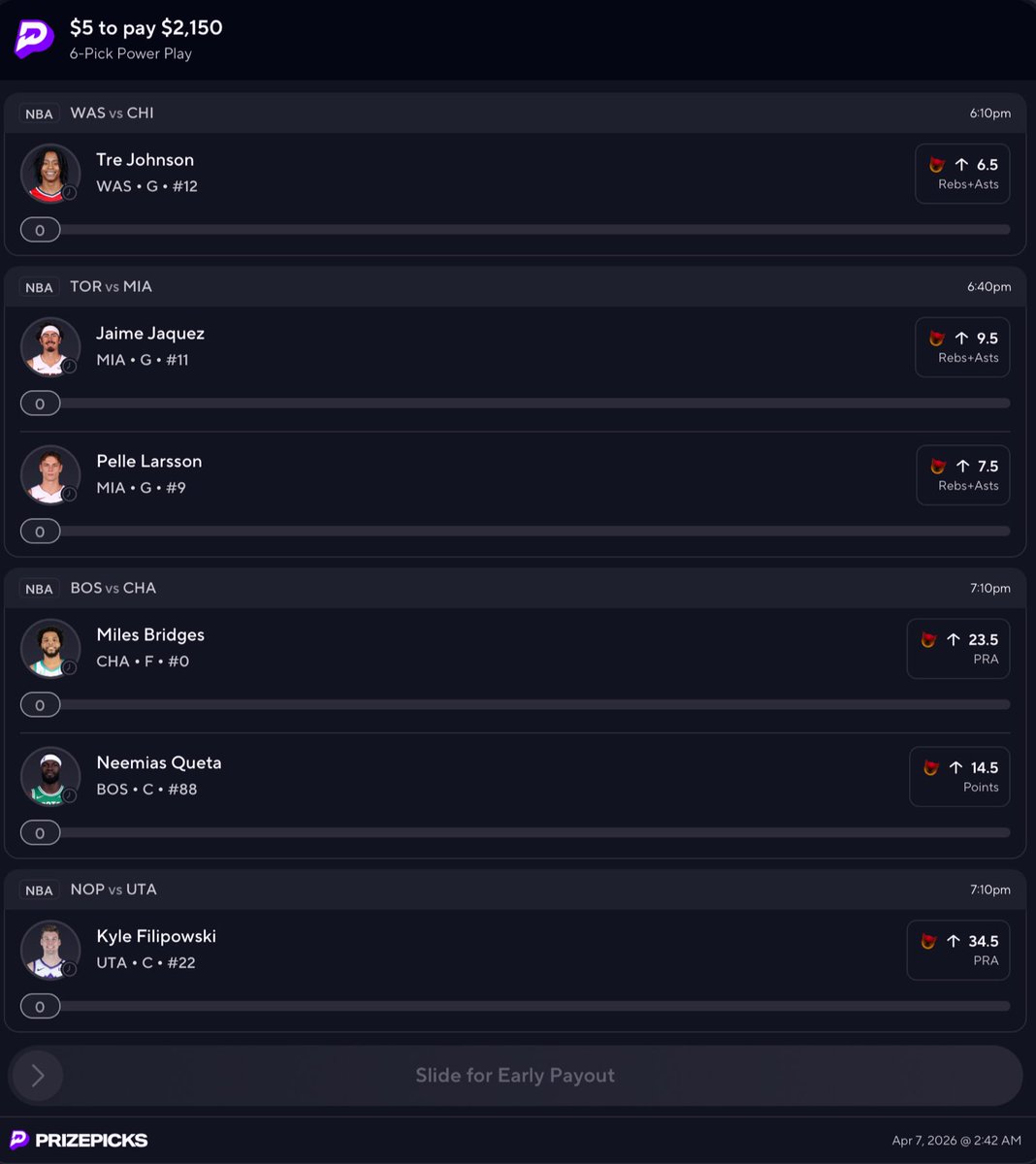 Lo_Limp's tweet image. prizepicks.onelink.me/gCQS/shareEntr…

#PrizePicksNBA #Demons 😈🤺🔥🔥🔥

Unc Ain’t Playn #LetGetIt #LFG 💲💲💲3/3