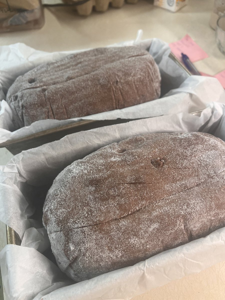 texasbreakfast1's tweet image. Onion loaves are done, chocolate cherry loaves going in 😮‍💨