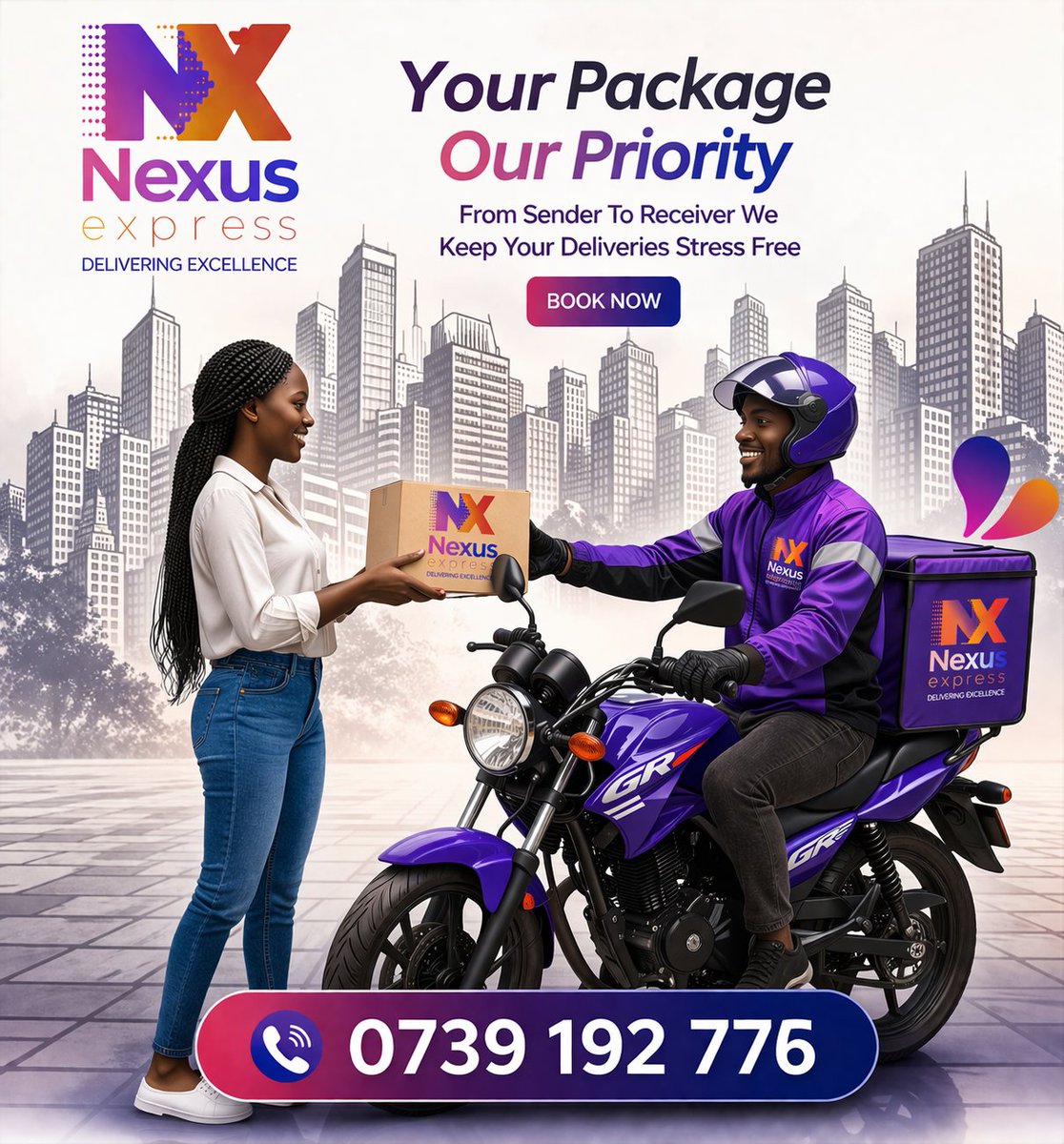 NEXUS_EXPRESSKE's tweet image. From pickup to doorstep — we deliver excellence every time. 📦✨
Your package, our priority.
📞 0739 192 776 #NexusExpress