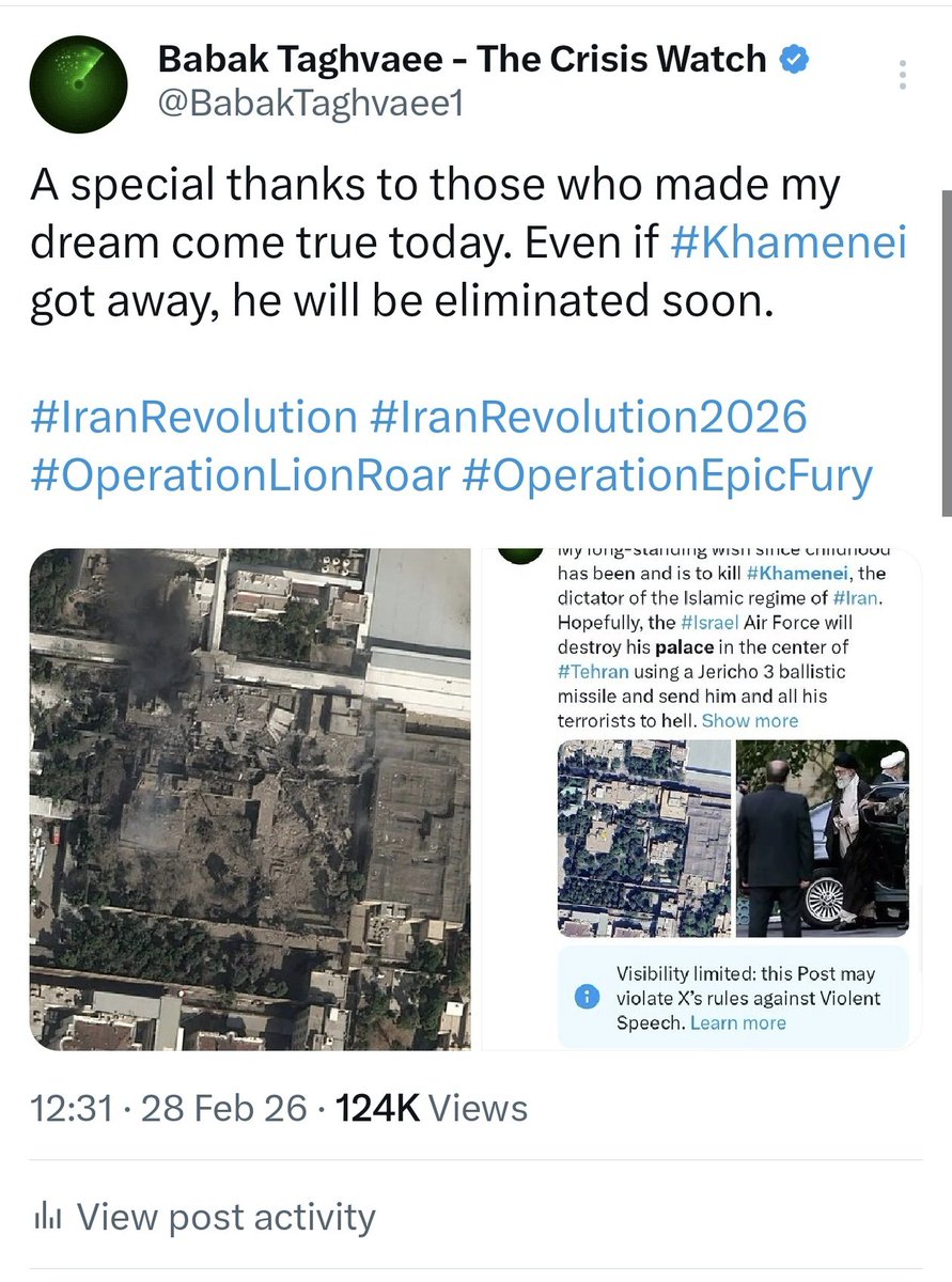 Babak Taghvaee - The Crisis Watch tweet media