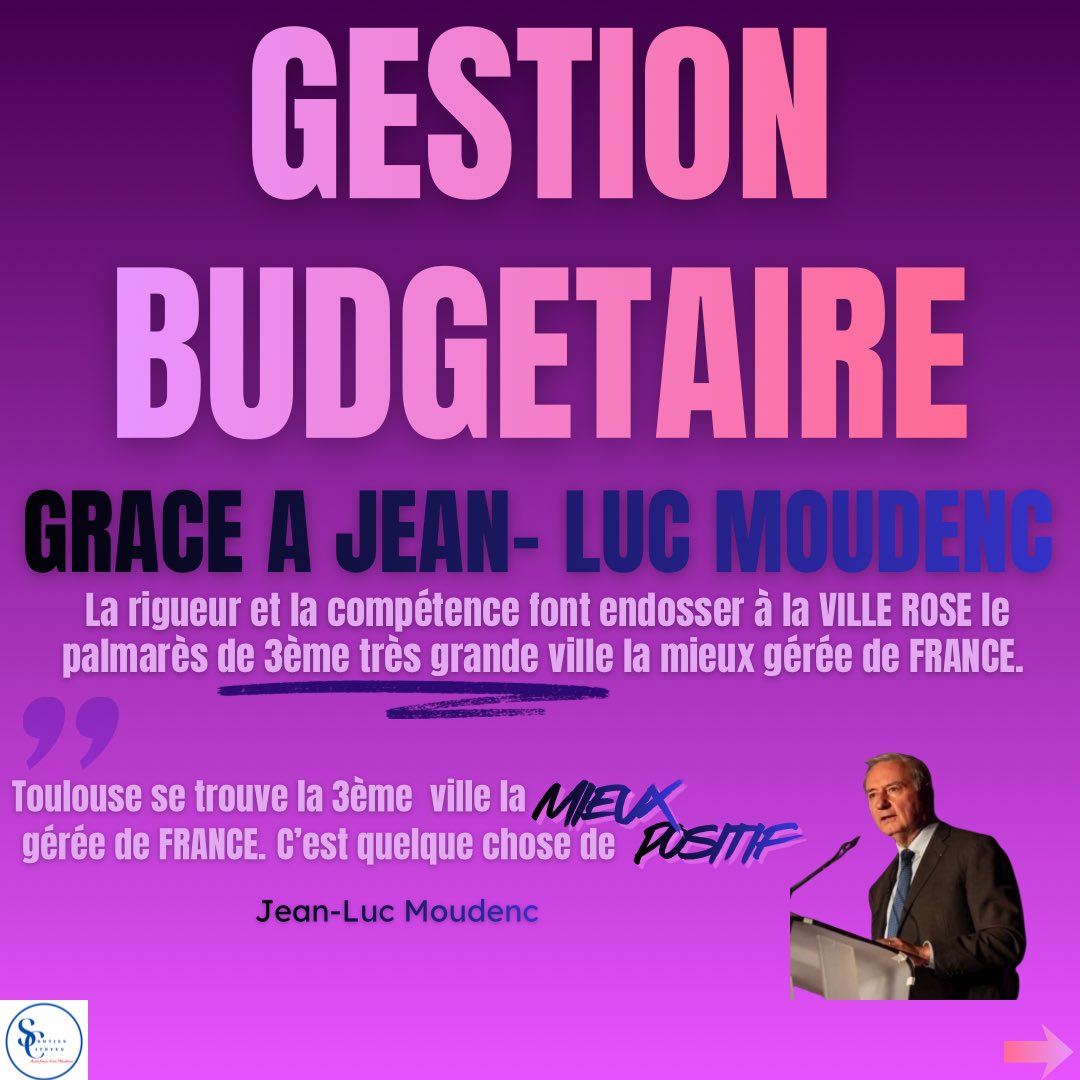 SoutCJLMoudenc's tweet photo. Retour sur l'excellente distinction donnée par l'#IFRAP qui élève #Toulouse à la #3èmeplace des #grandesvilles les #mieuxgéréesdeFrance malgré les restrictions budgétaires et grâce à la gestion maîtrisée et rigoureuse de la part de @jlmoudenc @JLM_Toulouse ⤵️ https://t.co/k7ZUpyufOn