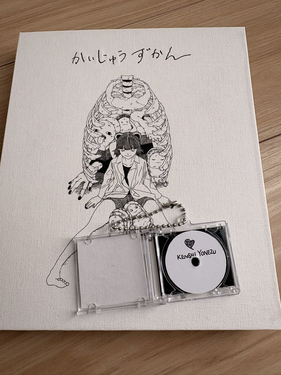 かいじゅうずかんに付属の「love」 ミニCDキーホルダー作ってみました