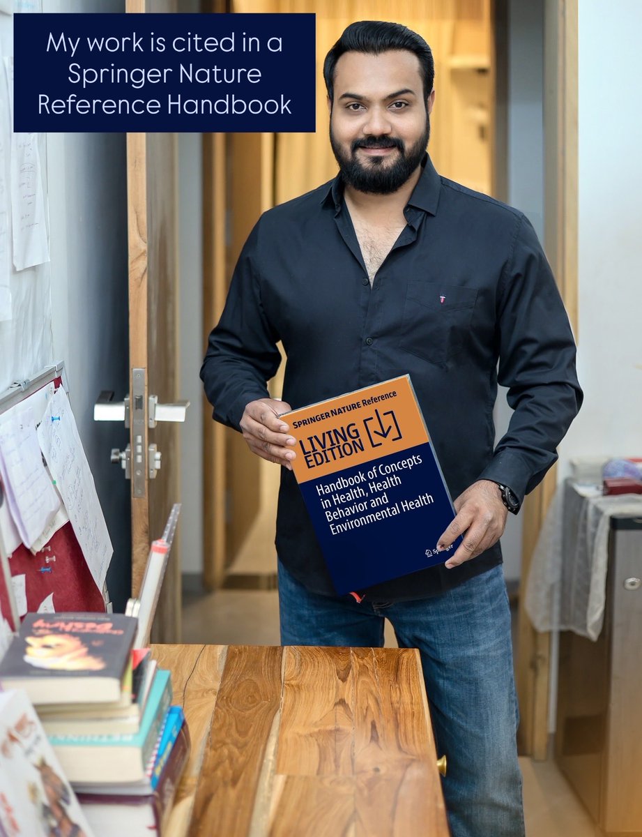 abhinavpathare's tweet photo. On World Health Day, sharing something I wanted to for a while.

My 2021 work on the Healthy Settings Approach is cited in a Springer Nature reference handbook — a practical resource for health researchers.

Indeed, health is shaped by systems, not just services. https://t.co/xR99qERNlr