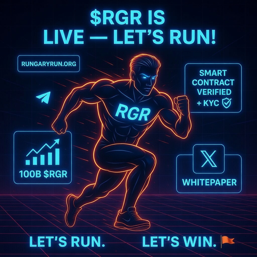 RunGaryRunX's tweet photo. 🚨 $RGR Official Info
GameFi + Meme Energy 🔥
🌐 https://t.co/d4IQfbrh6W
🗞 Whitepaper
🐦 @RunGaryRunX
📣 https://t.co/rM0wizV0MT
📊 100B $RGR — low float, deflationary
🔐 Verified Contract+KYC Done ✅
Real strategy. Strong community. No hype.
Let’s run. Let’s win. 🏁
#RunGaryRun https://t.co/z5p8FktzX1