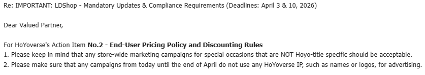 LDShop_Official's tweet image. To All Partner Organizations and Individuals

LDShop has received updated compliance guidance regarding pricing and discounting practices. Effective immediately and until further notice, all content creators and promotional collaborators working with or for