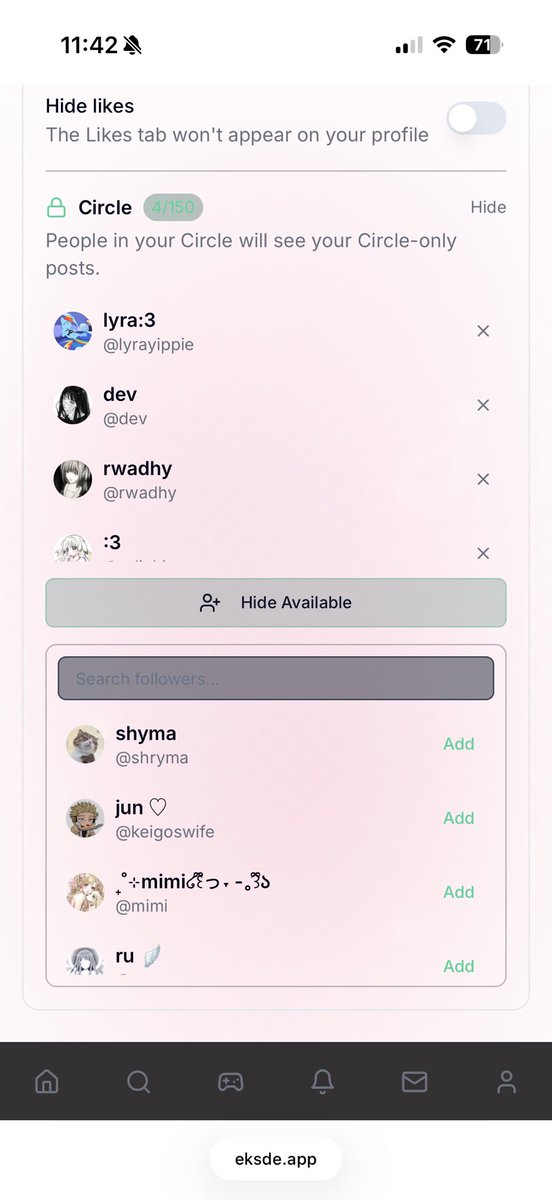 tsundereemi's tweet image. finally we got circles and mini games on our twitter clone this is what elon musk took from us &amp;gt;&amp;lt;