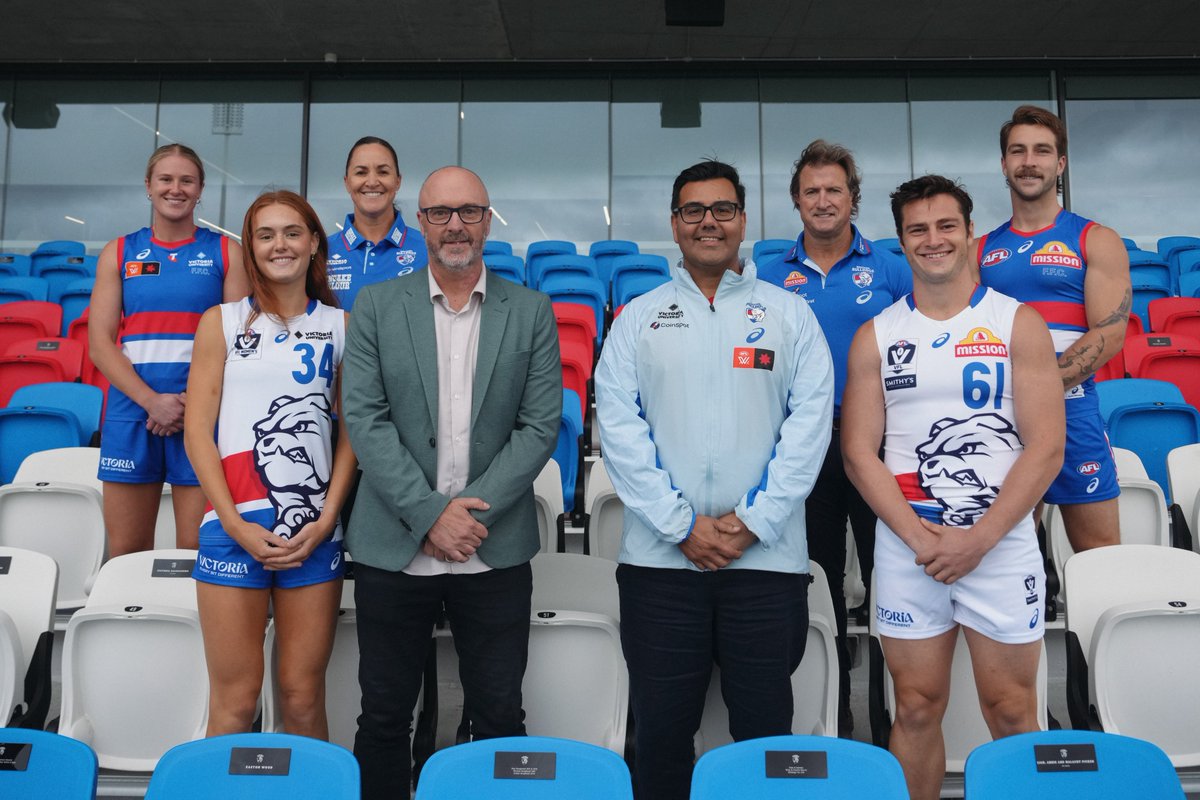 Getting kitted out at the Kennel 🤝

We’re thrilled to announce an expanded partnership with <a href="/ASICSaustralia/">ASICS Australia</a> to now provide official apparel for the Club’s AFLW and VFLW teams!

📖 bit.ly/4vfRksb