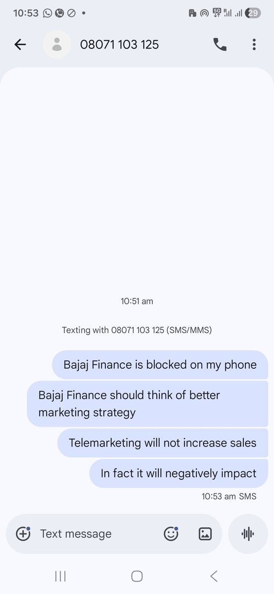 classyman1979's tweet photo. @Bajaj_Finserv's excellent telemarketing strategy made me block all spam calls using TRAI DND and @truecaller_in premium!!

#Spam #FightSpam https://t.co/iDQNrYfS8r
