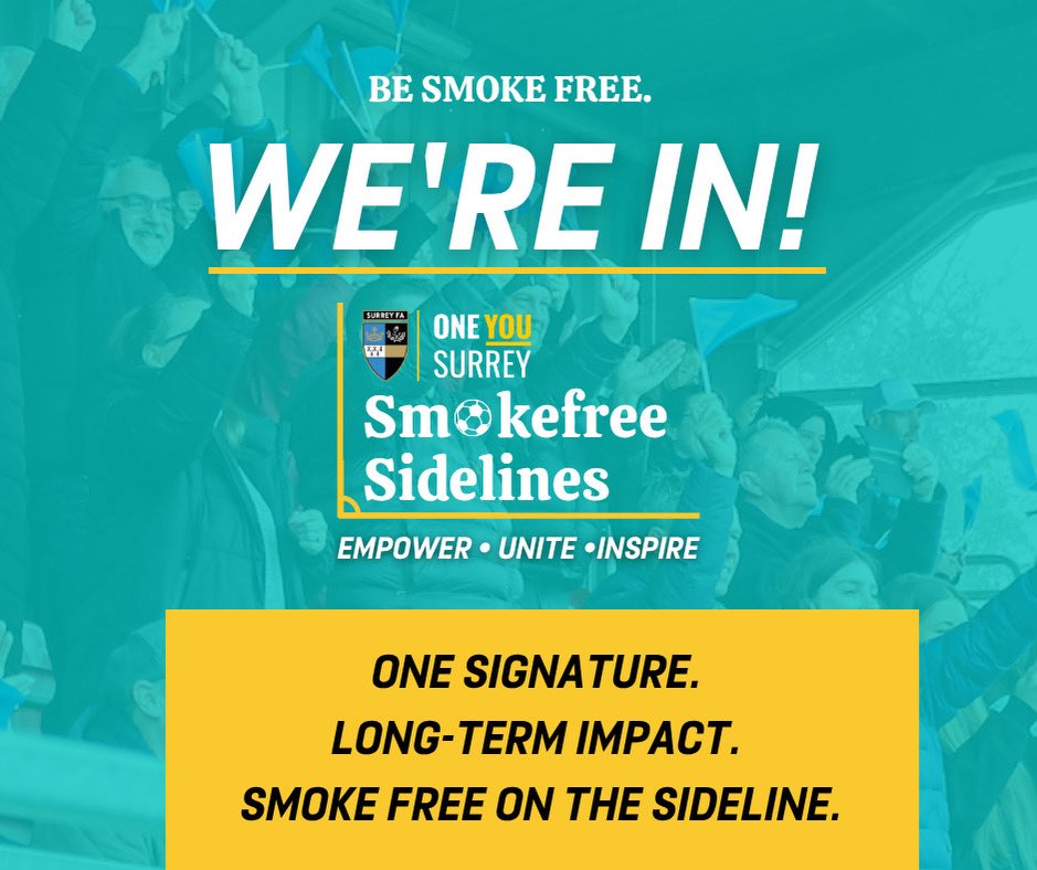 CTYFC1973's tweet photo. We’re proud to announce that our club is now officially Smoke Free. A cleaner, healthier environment for our players, coaches and supporters—especially our young people.
It’s a small change that makes a big difference on and off the pitch.
#SmokeFreeSidelines #GrassrootsFootball https://t.co/hSROavugwA