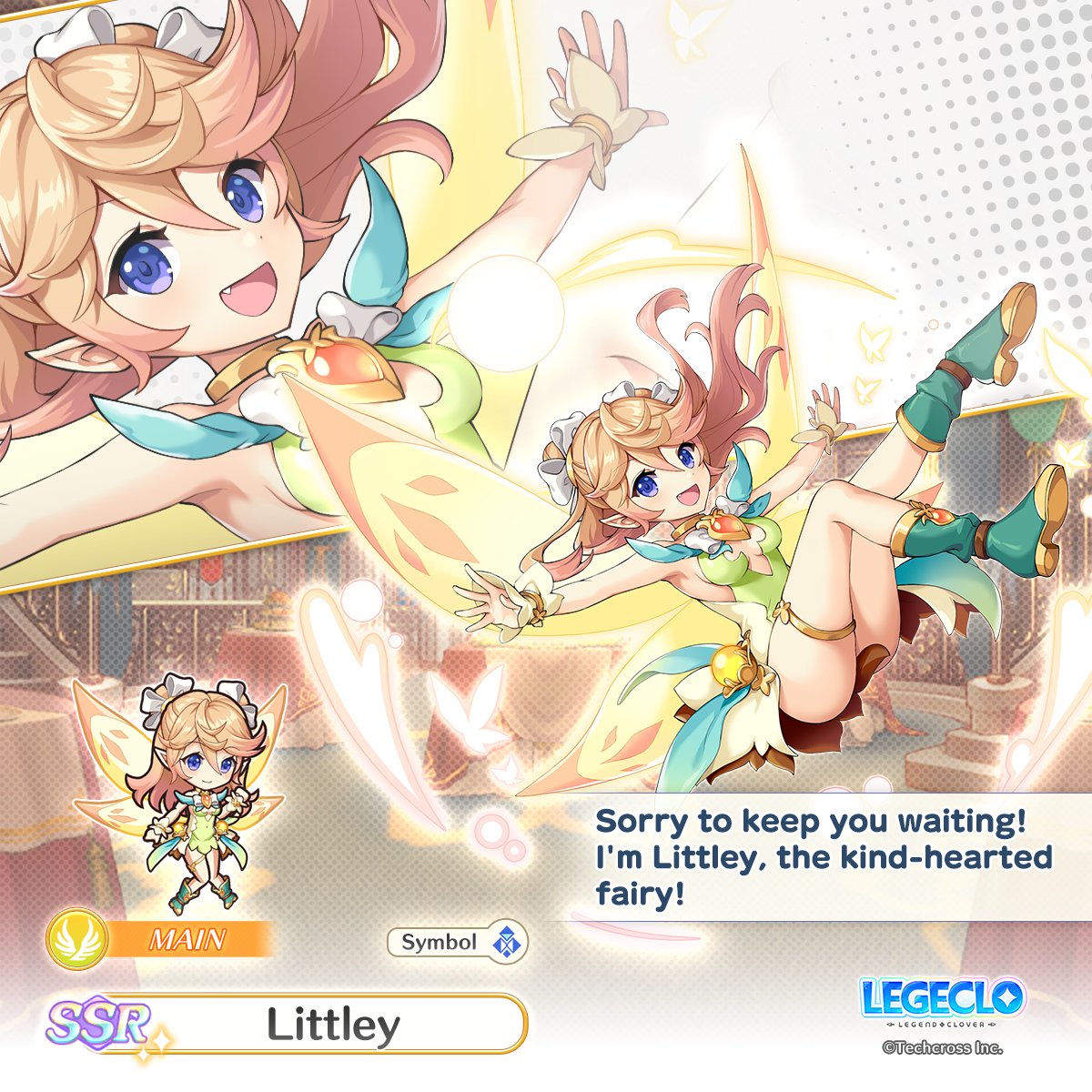 legeclo_en's tweet image. Here’s a sneak peek at the characters and event coming after maintenance!
Characters
-Littley
-Claudette
-Leonardo da Vinci
-Cupid

Event
-Fairy-Tale Party in the Enchanted Forest: Pt. 1
#Legeclo