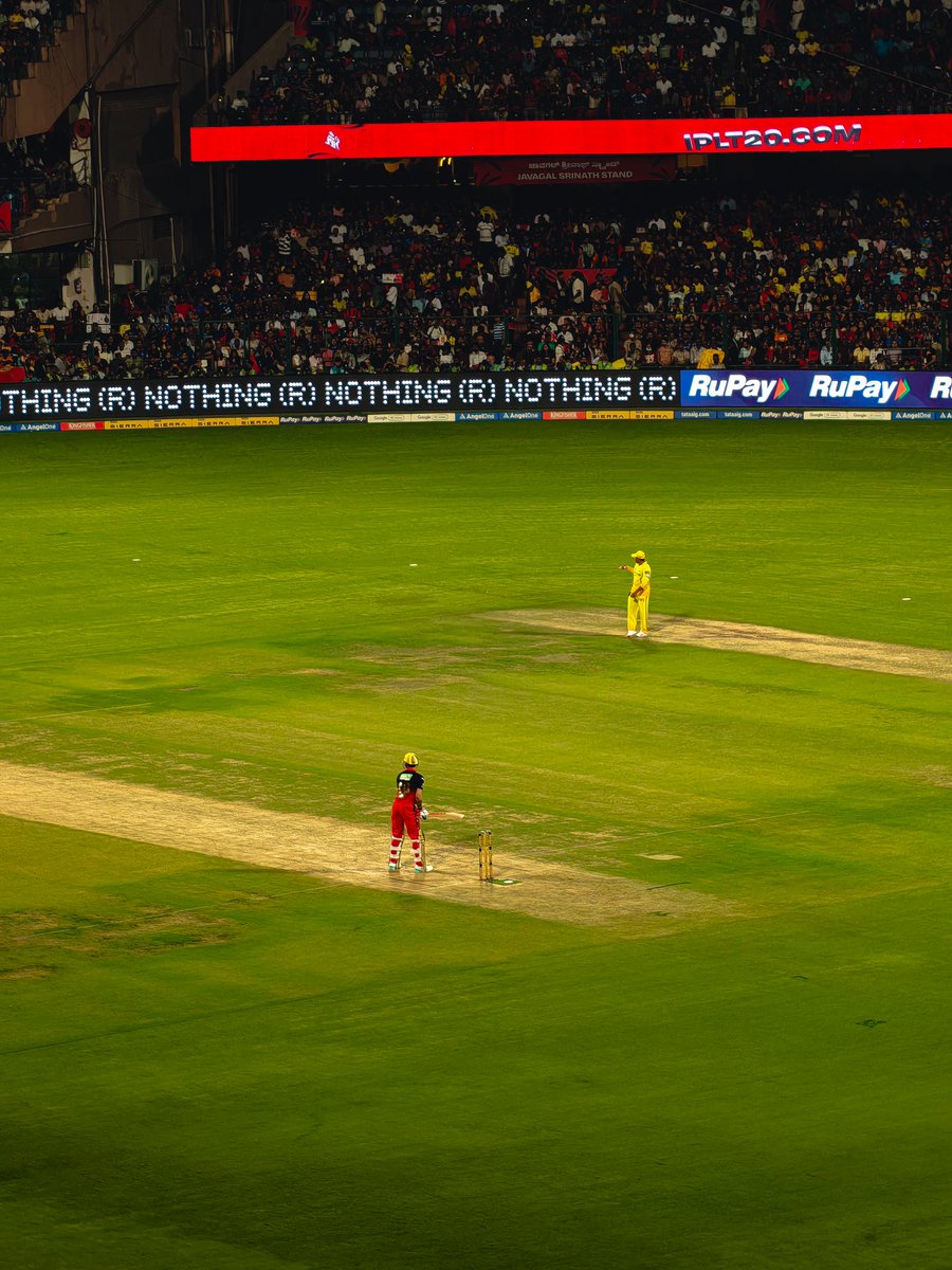 OVadgave's tweet photo. Sharing 3 sets of Ultra wide and 3.5 X shots of the same frame captured on Nothing Phone 4a Pro during RCB vs CSK match ( 5 April 2026 ).
These shots were shot in Expert Mode and I was really surprised with the results. #withnothing @nothingindia @AkisEvangelidis #ViratKohli #RCB https://t.co/Um7lu1p6fs