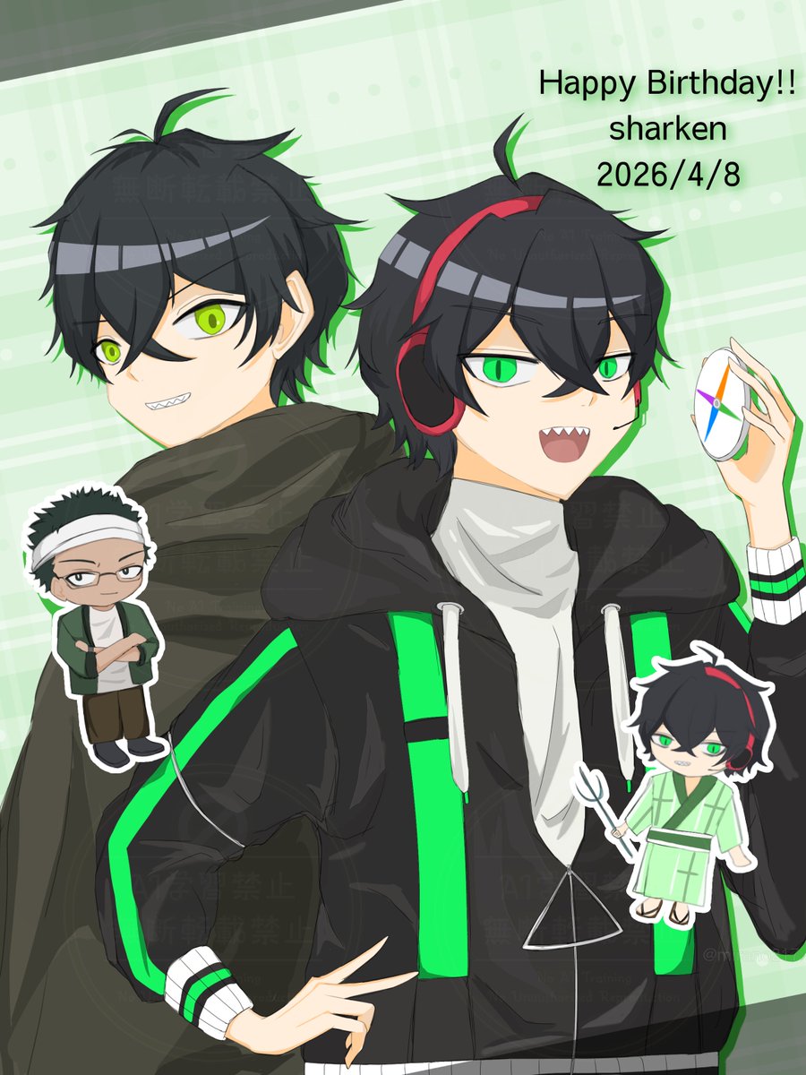 mirano217's tweet photo. #シャークん誕生祭2026
#モノパスケッチ

シャークんさんお誕生日おめでとうございます！！！🎊🎂🎉
これからの活動も沢山応援させていただきます！良い1年をお過ごしください☺️ https://t.co/bJz4aRh1q5