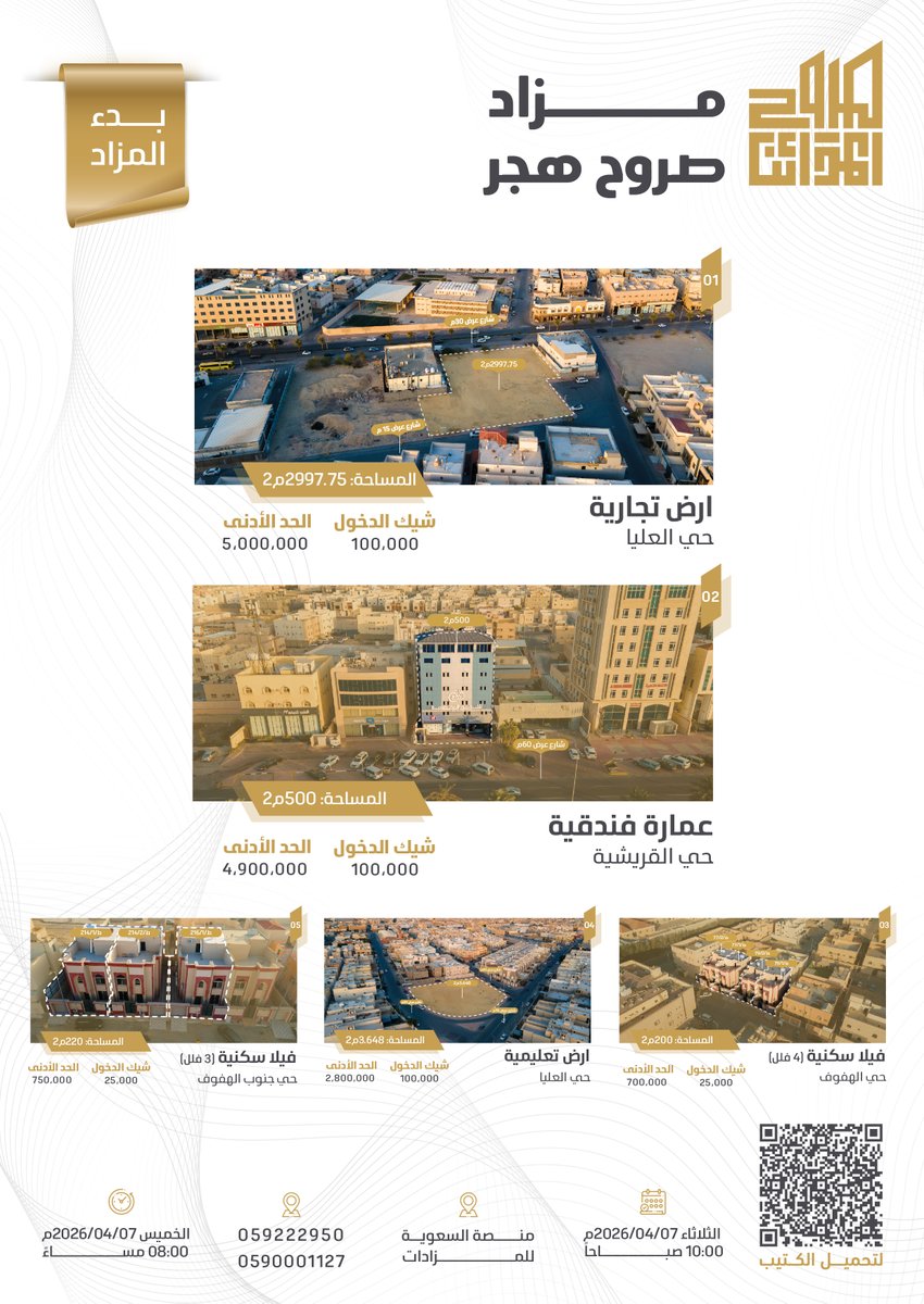 شركة صروح المدائن للمزادات tweet media