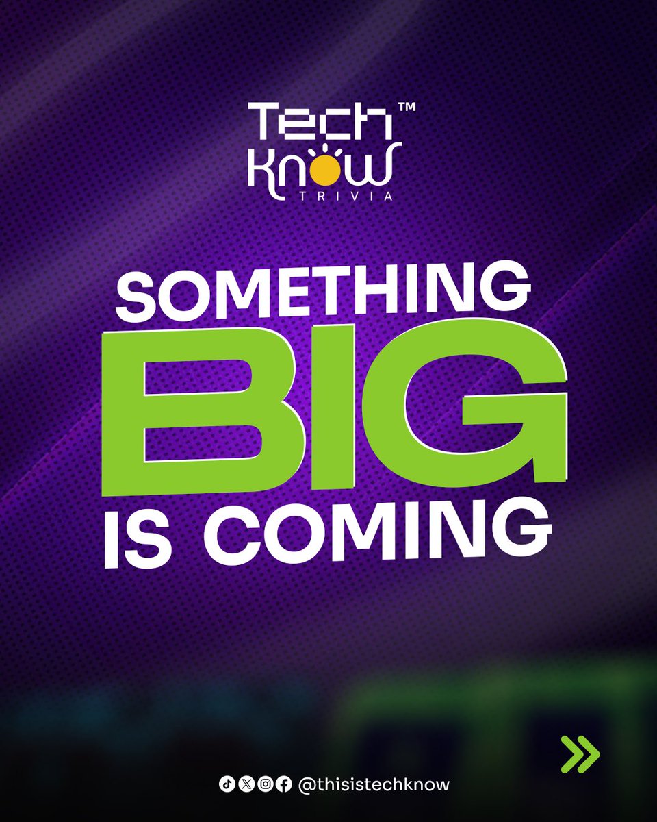 ThisIsTechKnow's tweet photo. We’re building something for the culture.
For the thinkers.
For the curious.

If you’ve ever loved tech… this is for you.

C O M I N G  S O O N ✨ 

Follow @thisistechknow for more info.

#TechKnowTrivia https://t.co/nYHvlzYJKj
