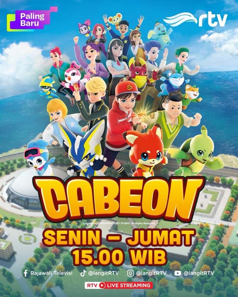 langitRTV's tweet image. Saat kemenangan jadi segalanya, strategi dan keberanian diuji!
Jangan lewatkan CABEON setiap Senin - Jumat pkl. 15.00 WIB di RTV Makin Cakep!

#RTVDigital #SerunyaBersama #CabeonRTV