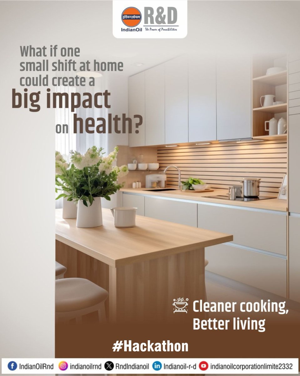 RndIndianoil's tweet image. Be a part of the Hackathon challenge and improve cost economics of IndianOil's Surya Nutan - the energy efficient indoor solar cooktop.

Exciting prizes await the winners!!!

@IndianOilcl 

#IndianOil #IndianOilRnd #SolarCooktop #SDGs #Healthierliving #Hackathon #Innovation