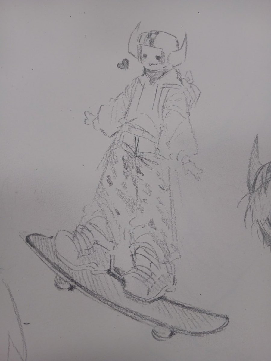 5kai_sky's tweet image. 분명 최애는 슬샷인데 스케만 엄청나게 그림 #phighting #skateboard #phightingskateboard