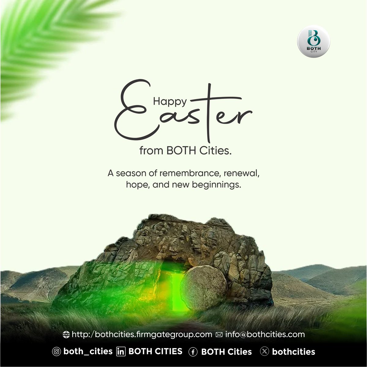 bothcities's tweet photo. New beginnings deserve strong foundations 🐣 Happy Easter from BOTH Cities.

#bothcities #easter2026 #newbeginnings https://t.co/8kRVmXf8wE