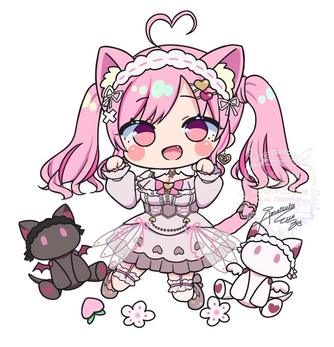 遅れちゃったけど桃奈みゆいちゃん生誕記念にSDももにゃ描きました🍑🌸
#ももにゃあと 