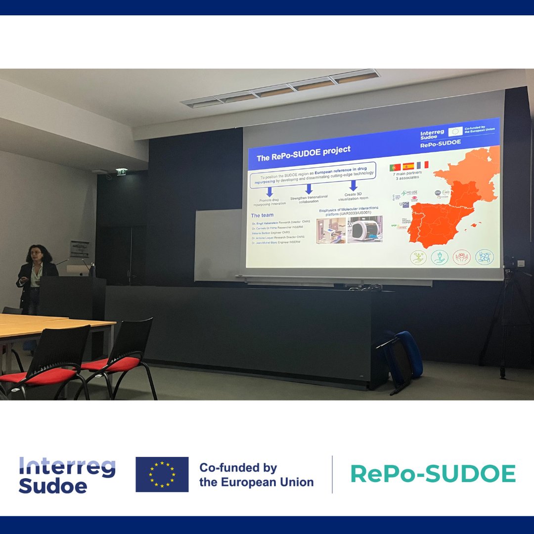 RePoSUDOE's tweet photo. ES La Dra. @a_alvarezmena presentó en IECB/CBMN los avances de RePo-SUDOE 🧬. Se mostraron resultados del uso de SPR y BLI para caracterizar interacciones proteína-proteína y validar interacciones fármaco-diana 🔬.

📎https://t.co/cYtR0O3erI https://t.co/1d9VBN0RLh