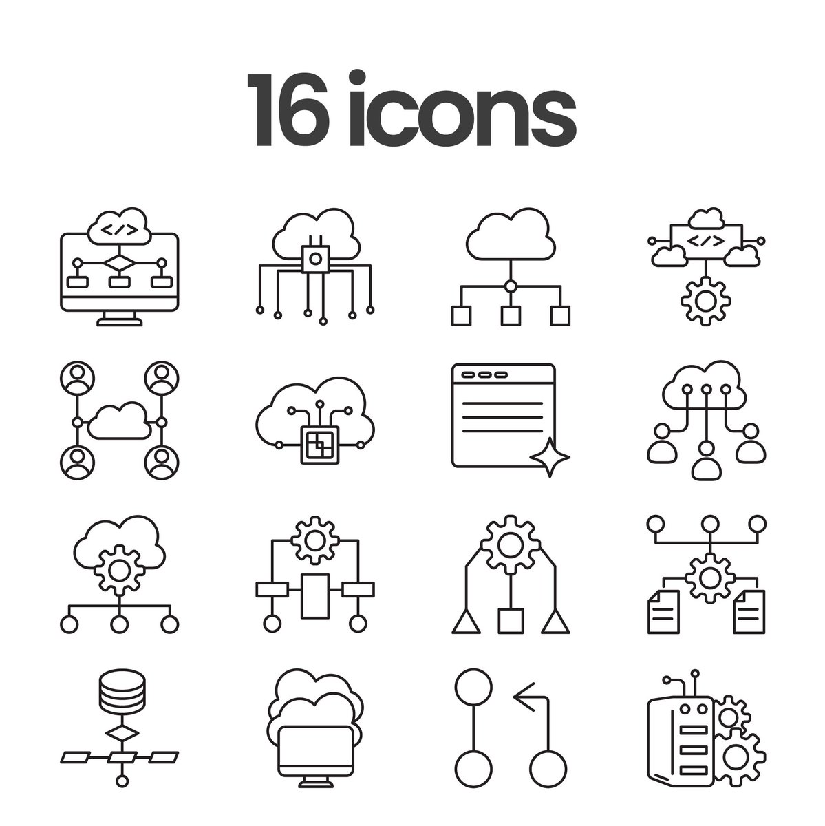 memomoods96's tweet photo. [0001] Cloud Algorithm Line Icon
💰 ราคาพิเศษช่วงเปิดร้าน:
Set 16 Icons (ไฟล์ PNG): เพียง 19.-
Set 16 Icons (ไฟล์ PNG + EPS): เพียง 39.- (คุ้มมากสำหรับสายแต่งไฟล์!)
#icon #illustrations #art #digitalproduct https://t.co/inmGUDQASP