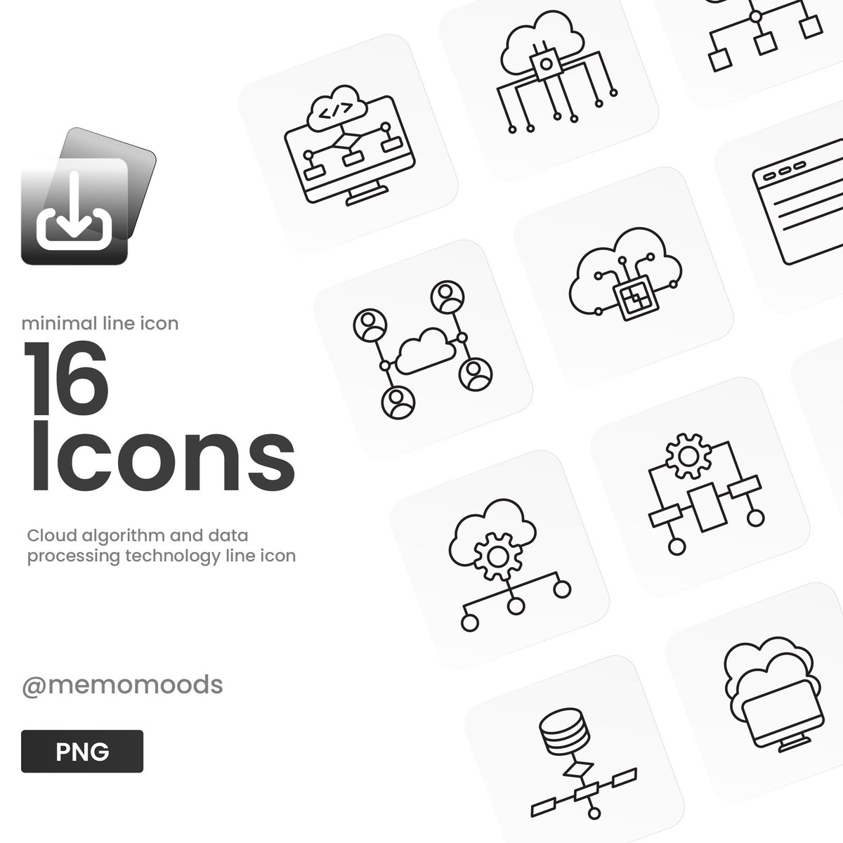 memomoods96's tweet photo. [0001] Cloud Algorithm Line Icon
💰 ราคาพิเศษช่วงเปิดร้าน:
Set 16 Icons (ไฟล์ PNG): เพียง 19.-
Set 16 Icons (ไฟล์ PNG + EPS): เพียง 39.- (คุ้มมากสำหรับสายแต่งไฟล์!)
#icon #illustrations #art #digitalproduct https://t.co/inmGUDQASP