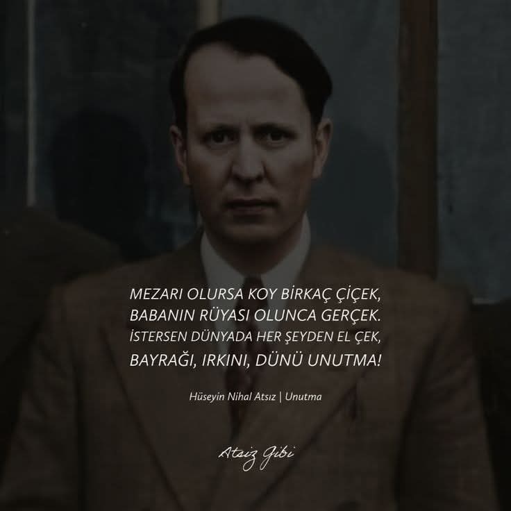 Şerefliler taviz vermez,
şerefin tavizi yoktur.
#Atsız