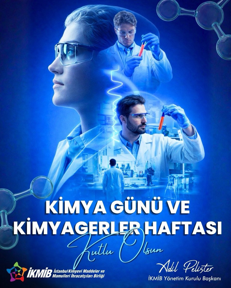 Bir formül, bir keşif, bir dönüşüm… 
Dünyayı degiştiren her reaksiyonun arkasında bir kimyager var.

7 Nisan Dünya kimya günü ve Kimyagerler haftası kutlu olsun! 

#7Nisan #kimyagerlergünü