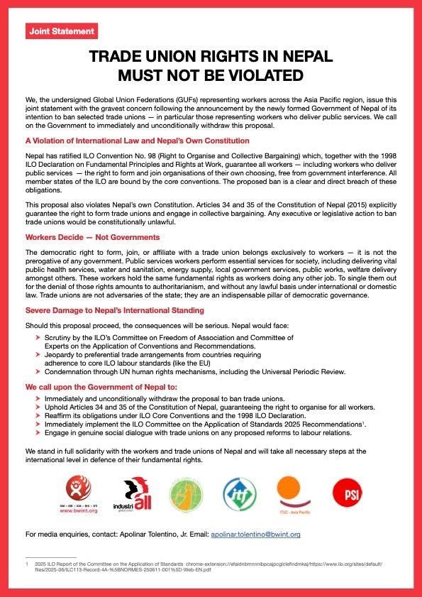 BWI Global Union tweet media