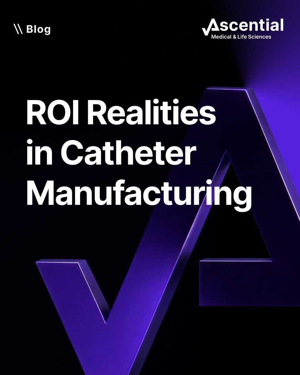 In catheter manufacturing, ROI goes beyond labor savings.

Our latest blog explores how yield, quality, and throughput shape real returns and why addressing scrap and production bottlenecks is critical to scaling successfully.
mls.ascentialtech.com/blog/roi-reali…