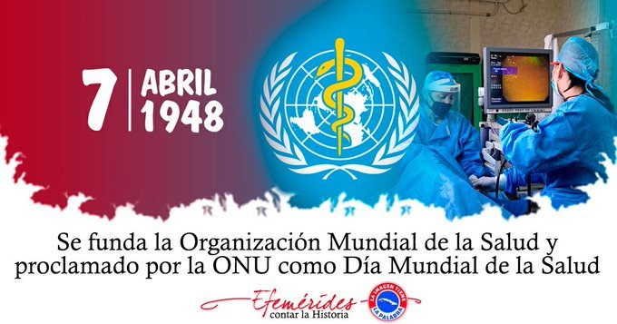 MariselPortal's tweet photo. El lema por el Día Mundial de la Salud 2026 es "Juntos por la Salud. Apoyemos la ciencia". Es justamente lo que #Cuba hace, a pesar del bloqueo. #CubaPorLaVida 
#SanctiSpíritusEnMarcha https://t.co/5W2G7zREbI