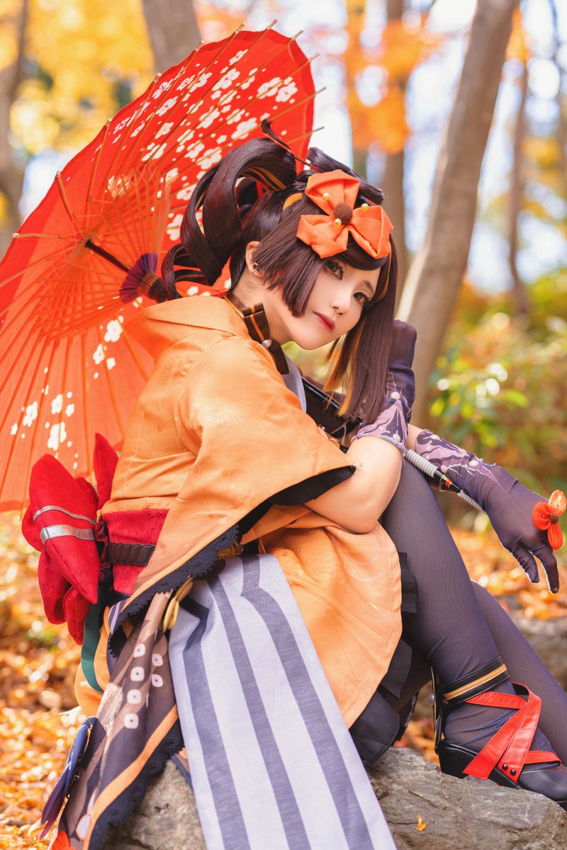 miumiumiu1116's tweet photo. ⚠️コスプレ⚠️

原神／千織

📸takasanさん（@takasan109)
※ロケ地許可済
#Cosplay #GenshinImpact #Chiori https://t.co/963qLfW4Mn