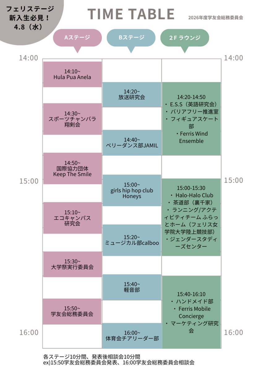 _FWEofficial's tweet photo. 前日の連絡になってしまいましたが、明日はフェリステージに参加させていただきます！

場所:体育館2Fラウンジ
時間:14:20-14:50

相談会のみの参加となりますが、お待ちしています🫶🤍🤍 https://t.co/Lp8iV3OK2g