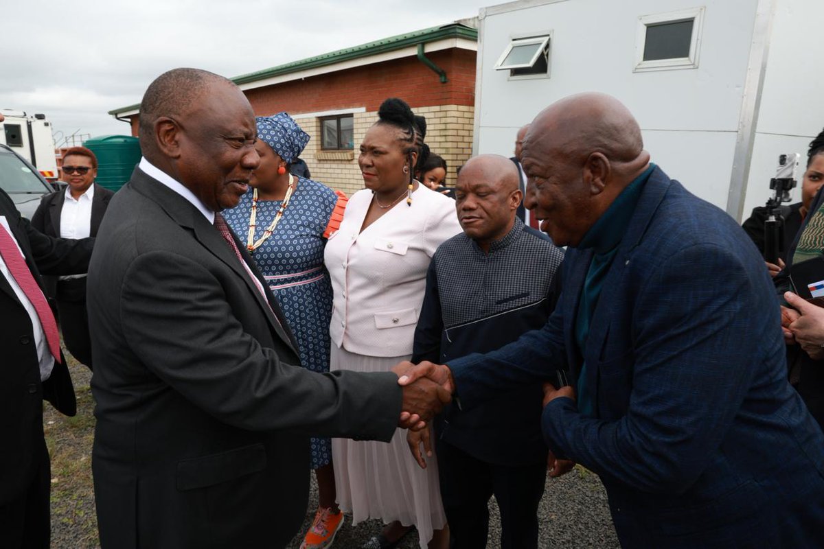 GovernmentZA's tweet image. 📸📸 | President Cyril Ramaphosa

“Today, we are marking the implementation of regulations that allow victims of apartheid, identified through the Truth and Reconciliation Commission process, to receive housing assistance from the state.”

#TRCHousing #GovZAUpdates #FreedomMonth