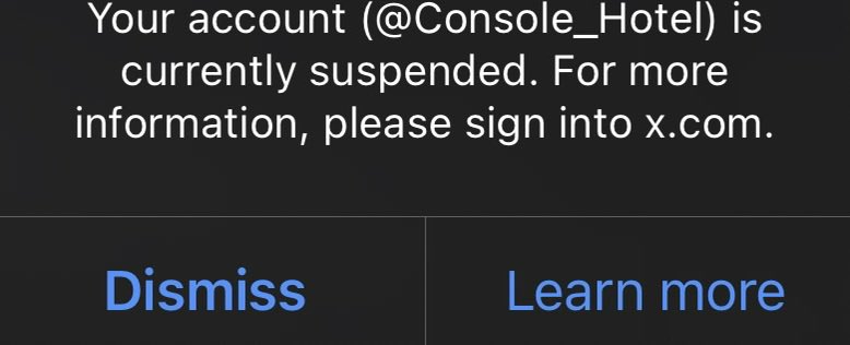 Console_Reborn's tweet photo. SPREAD AWARENESS  the original CONSOLE LOVERS HOTEL WAS RANDOMLY SUSPENDED.

YOUR ACCOUNT MIGHT BE NEXT DURING THIS WAVE. STAY SAFE https://t.co/ljvwYznMPH