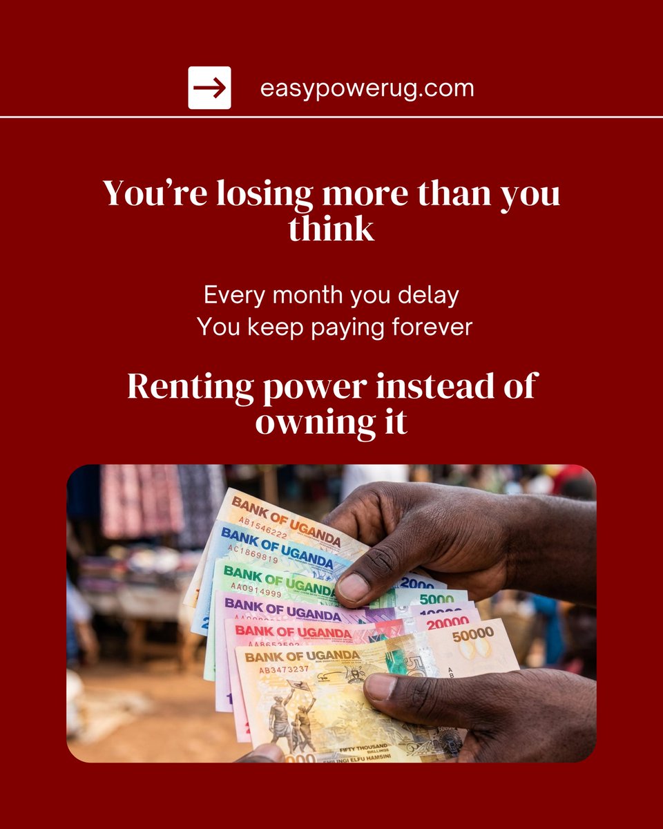 EasyPowerCoLtd's tweet photo. 2/2
Make the switch today 👉 https://t.co/zjRI2h2qQH
#SolarUganda #SolarEnergy #EasyPower https://t.co/SVBRnzQANv
