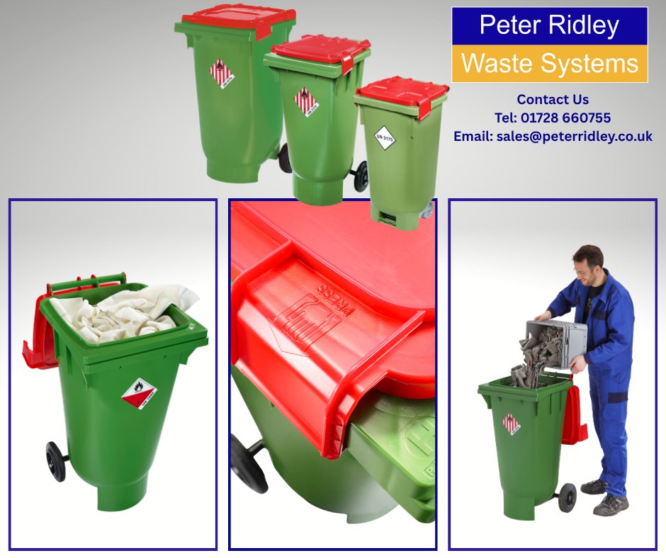 PeterRidley_WS's tweet photo. Safely handling solid #hazardouswaste just got easier. The UN‑BOXX® wheeled bin offers UN‑certified, leakproof, ergonomic design with robust construction. Available in 60L, 120L &amp; 200L - safer, compliant #wastemanagement made simple.
#waste #ADR #Compliance https://t.co/8D6ejYT5Pm