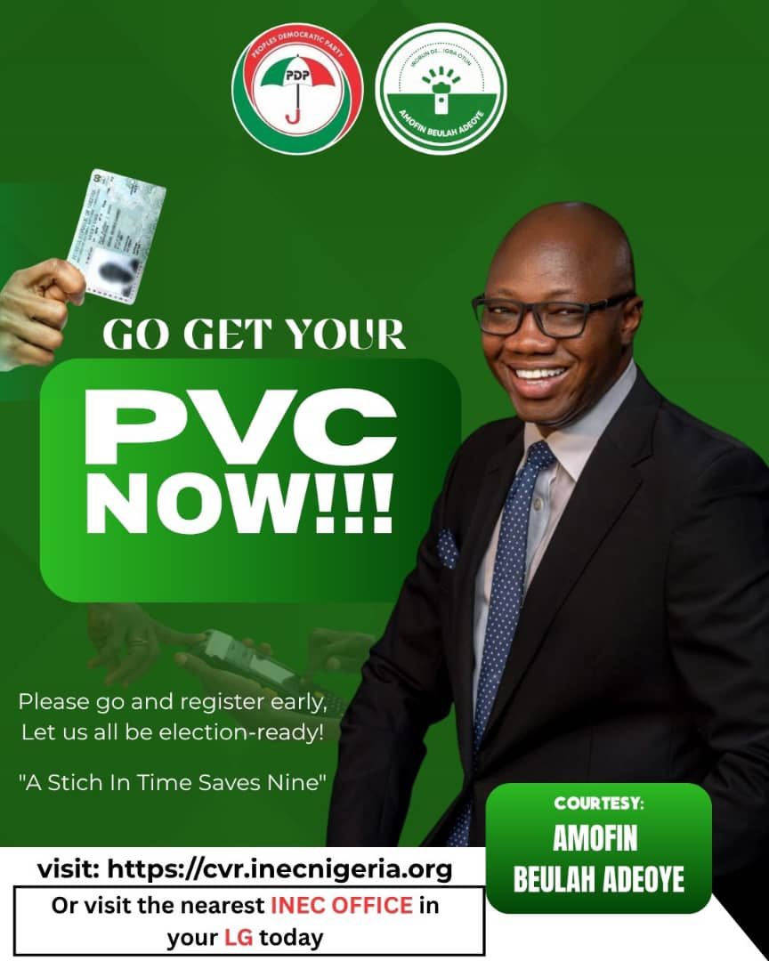 No victory is earned without strategic planning and disciplined execution.

No election is won by social media engagement alone.

The first strategy is simple but powerful: get your PVC and ensure you vote.

Do not distance yourself this time. It is not just your right — it is