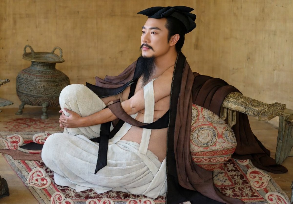 Swarthyface's tweet photo. Ruan Ji [210–263] cultivated the persona of the "drunken madman" to avoid the social demands of Confucian society, and he was renowned for his “transcendental whistling” (changxiao), which in Chinese antiquity was associated with Daoist mysticism and spirit summoning. https://t.co/UYwYMVdQjC