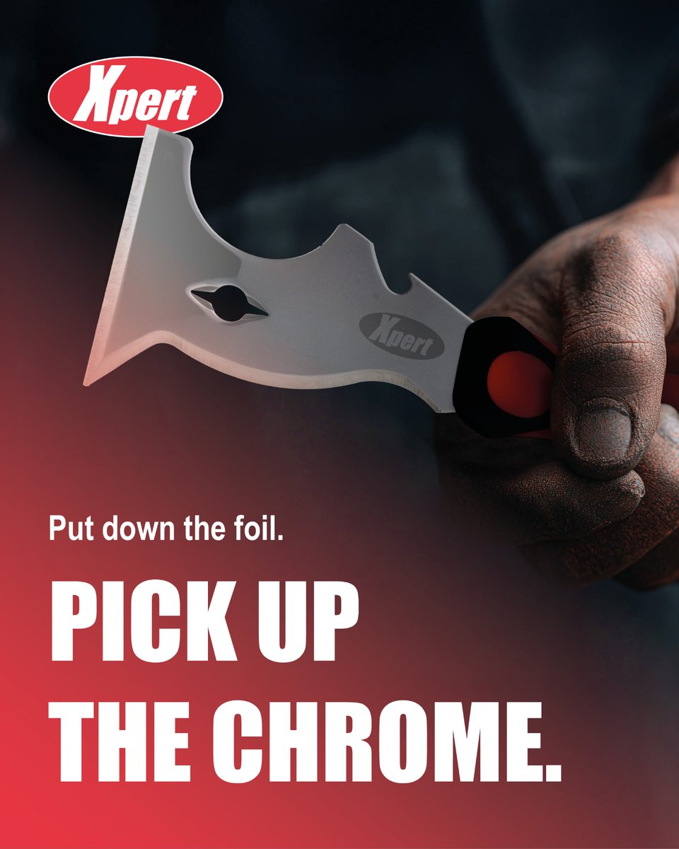 XpertTools's tweet photo. Put down the foil. Pick up the chrome! That first 7am alarm after a bank holiday is always a bit brutal &amp; a chocolate high won't help you pop a stubborn bead or get a perfect mitre - but #XpertTools will. Back on the tools today? Time to get stuck in. Full range via profile link. https://t.co/oQUmXZQ4bY