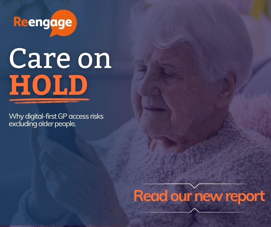 reengageuk's tweet photo. On #WorldHealthDay, we’re launching our new report, Care on Hold, revealing the impact of online GP booking systems on lonely or isolated older people across the UK.

Read the report: https://t.co/y7qfGUEdNo
#CareOnHold #OlderPeople #HealthCare #EndLoneliness https://t.co/c1ihTNuhIp