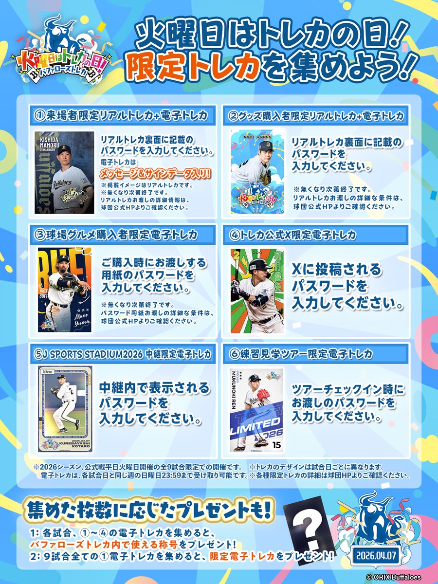 バファローズトレカ公式 tweet media