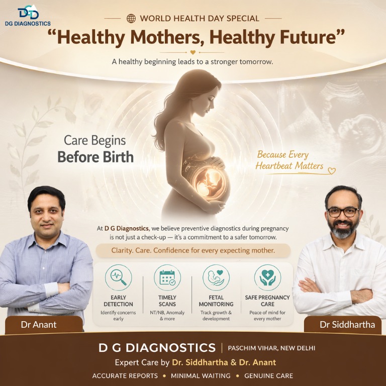 dgdiagnostics's tweet image. Healthy mothers = healthy future.

Preventive diagnostics ensure safe pregnancy with early detection &amp;amp; proper monitoring.

D G Diagnostics, Paschim Vihar
Dr. Siddhartha &amp;amp; Dr. Anant
🌐 dgdiagnostics.in

#WorldHealthDay #MaternalHealth #DGDiagnostics