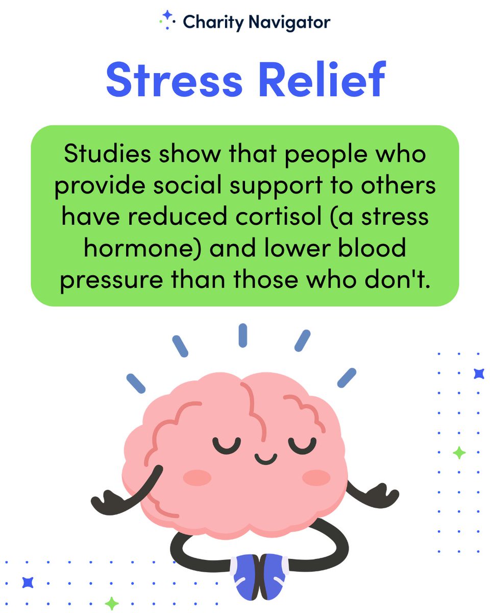 CharityNav's tweet image. From lowering your #stress hormones to actually helping you live longer, the data is clear: being a helper is a major #health flex.

Swipe through to see four science-backed ways that #giving back protects your brain, your heart, and your happiness this #NationalPublicHealthWeek.